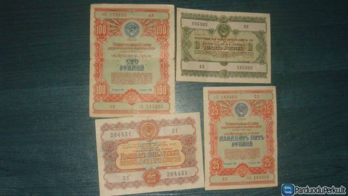 1952 - 56m. obligacijos.