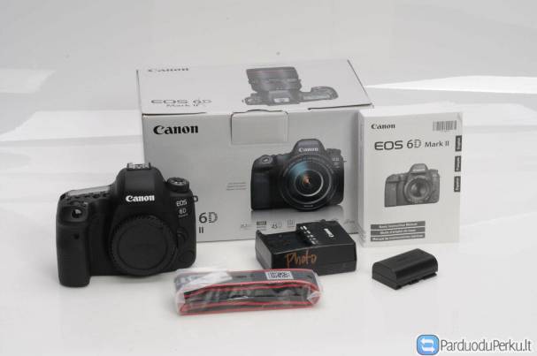 „Canon EOS 6D Mark II“ skaitmeninių SLR fotoaparatų korpusas 26,2 MP, visas kadras