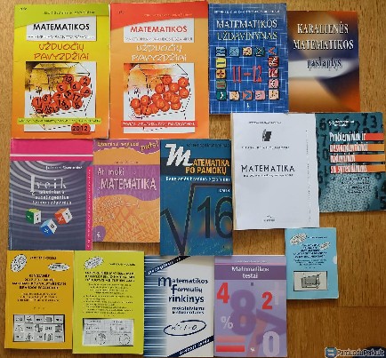 Chemijos, matematikos ir biologijos knygos
