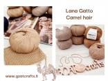 Lana Gatto Camel hair siūlai iš Goatcrafts.lt