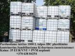 1000 L talpos IBC plastikinius konteinerius.