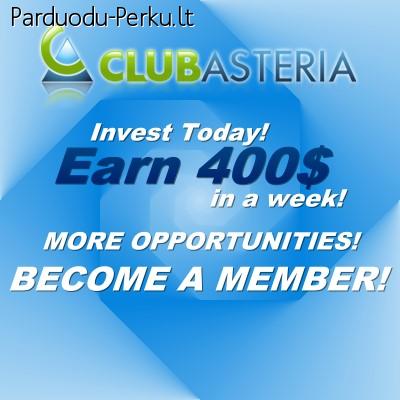 Prisijunk ir uždirbk su „Club Asteria”