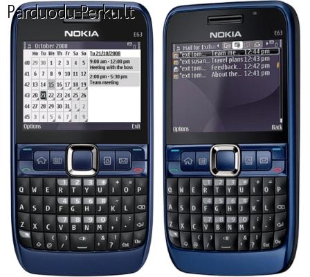 Parduodu Nokia E63 + GPS Bluetooth imtuvas 350 Lt.
