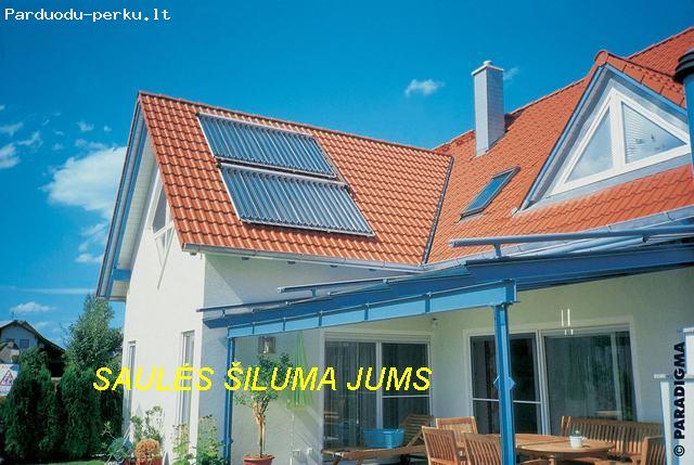 Saulės kolektoriai.