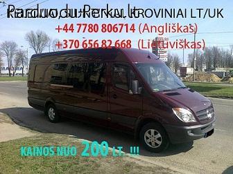 KELEIVIAI, SIUNTINIAI, KROVINIAI LT/UK