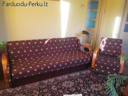 Sofa-lova su 2 foteliais