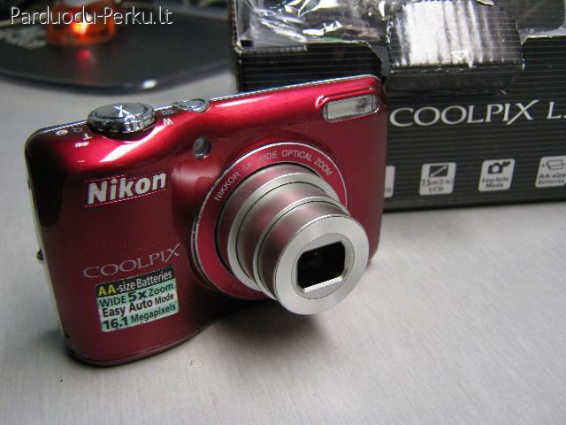 16mpx Nikon Coolpix L26 skaitmeninis fotoaparatas