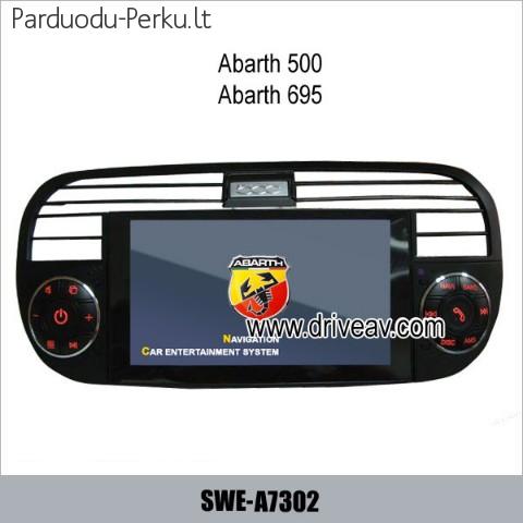 Abarth 500 695 OEM aparatūra automobilio DVD grotuvas GPS na