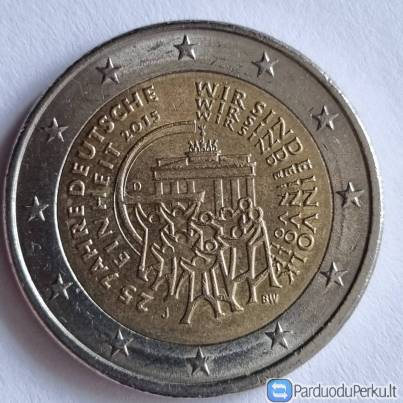 2 euro moneta Vokietija 2015  Vokietijos suvienijimo 25-metis