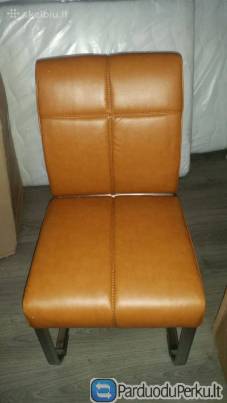 2 rudos vokiškos kėdės "Lounge"