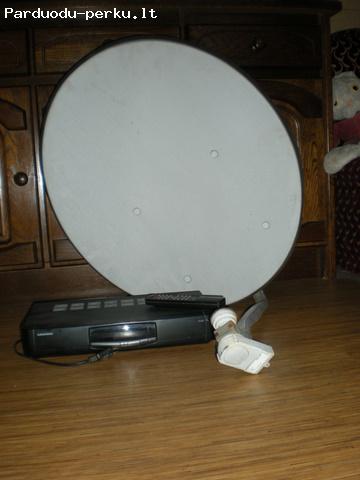 Parduodu satelitinės antenos komplektą