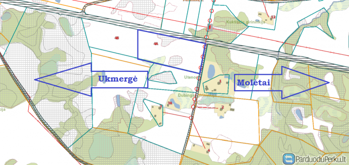 3,5781 ha namų valda. Molėtų raj., Videniškių sen.
