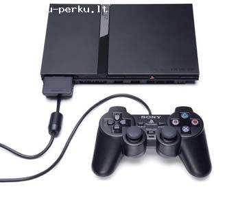 parduodu sony playstation2  slimas su priedais.