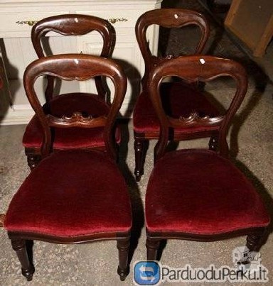 4 senovinės kėdės