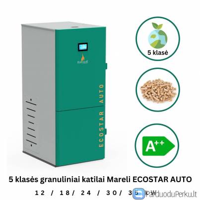 5 klasės granuliniai katilai Mareli Systems Ecostar Auto