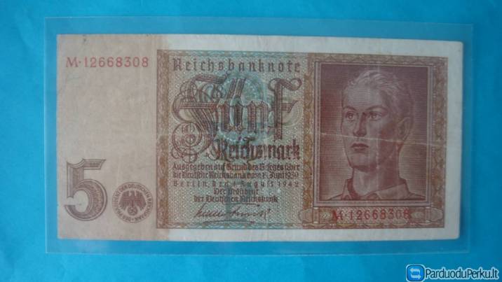 5 Reichsmarkės.