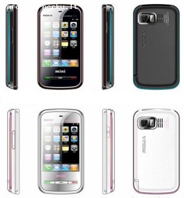 Mini NOKIA 5800 su 2 SIM kortelem, metu garantija!