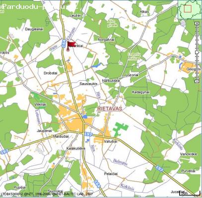 Parduoda 1,32 ha žemės sklypą Rietavo sav.