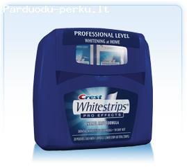 Crest Whitestrips Pro Effects 105lt dantų balinimo juosteles