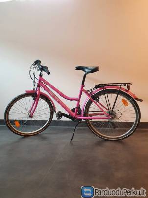 6-12 metų vaikams skirtas rožinis dviratukas:)
