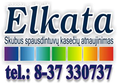 Spausdintuvu kaseciu pildymas, pardavimas