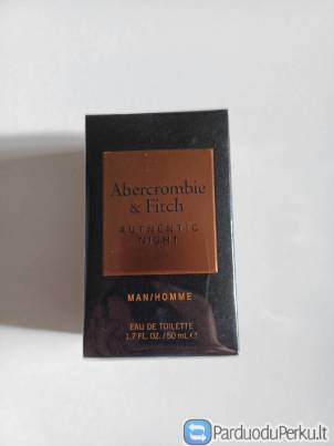 Abercrombie & Fitch Authentic Night Man EDT 50ml Vyriški Kvepalai