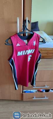 Adidas Miami Heat LeBron James krepšinio marškinėliai 11-12 metų