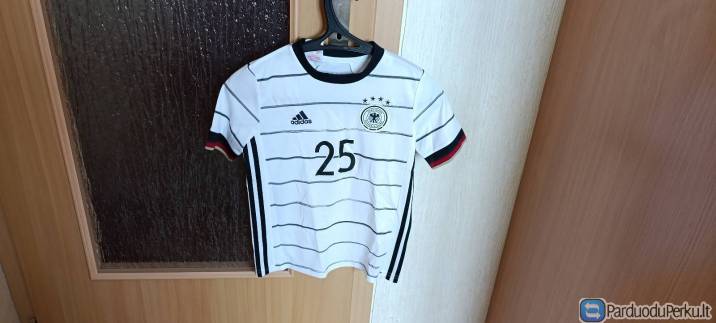 Adidas Vokietijos MULLER futbolo marškinėliai 9-10 metų