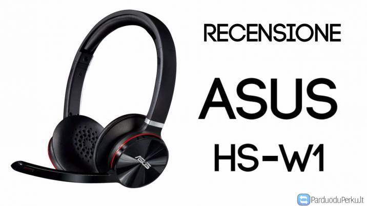 Asus HS-W1 Wi-Fi bevielės ausinės ir mikrofonas (PARDUOTA)