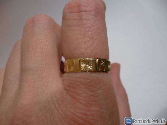 Auksinis 750 prabos žiedas