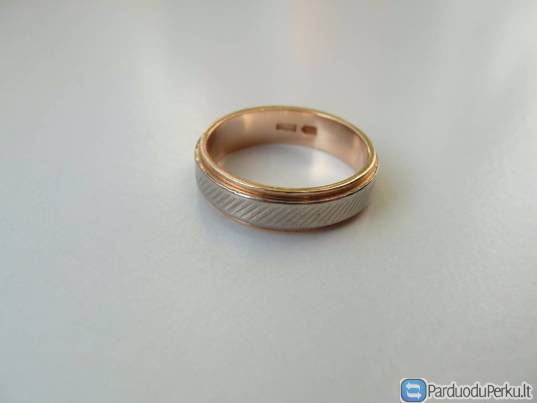 Auksinis vintažinis žiedas