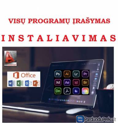 Autocad, Photoshop, Windows ir kitų: instaliavimas