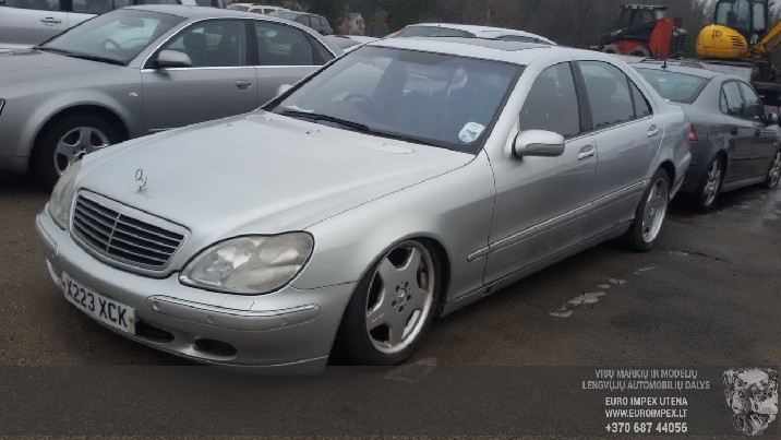 AUTOMOBILIU DALYS - MERCEDES-BENZ W220, 1998.10 - 2005.08 S5