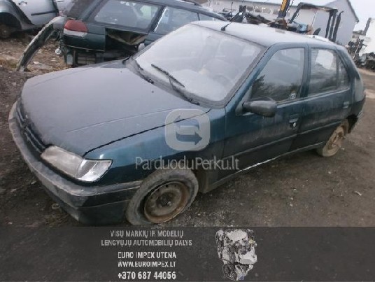 AUTOMOBILIU DALYS - PEUGEOT 306 1993 1.4L 1361CM3 55KW BENZI