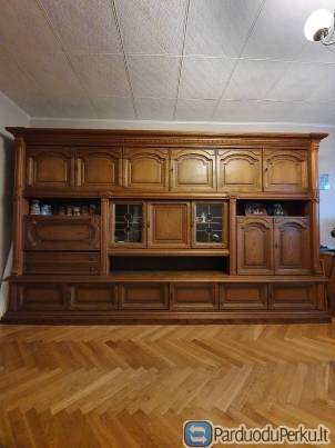Ąžuolinė didelė svetainės sekcija