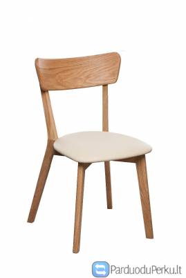 Ąžuolinės skandinaviško dizaino kėdės