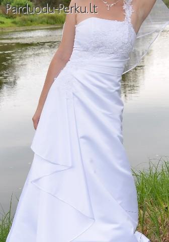 Balta elegantiška vestuvine suknele