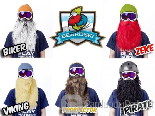 Beardski slidinejimo kaukes barzdos