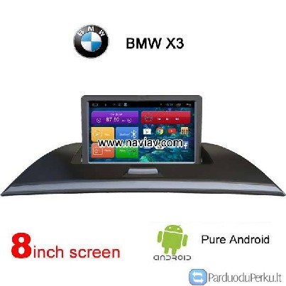 BMW X3 talpinis ekranas automobilių kompiuteris ra