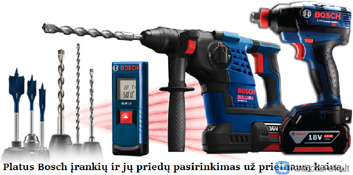 Bosch įrankiai ir priedai