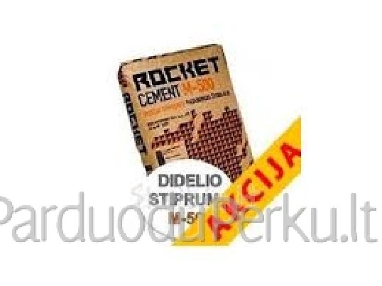 Cementas Rocket 4.15 €/35 kg (Švedija)
