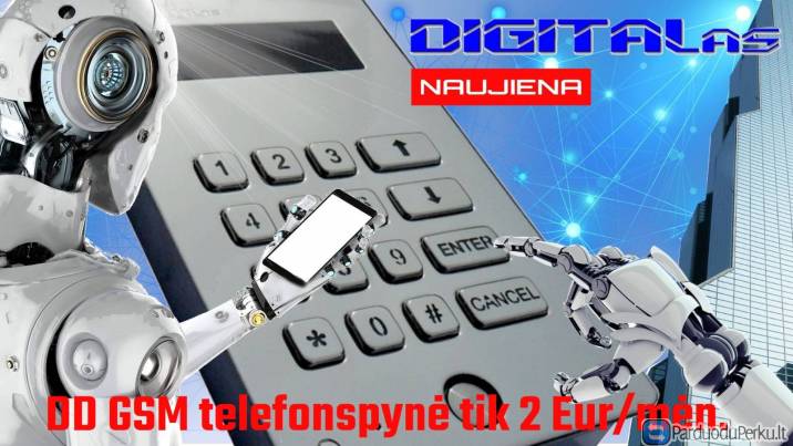 DD GSM telefonspynės komplektas su įrengimu ir 5m aptarnavimu