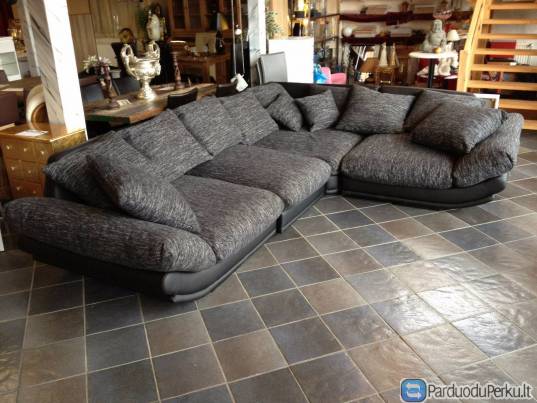 Didelė kampinė sofa - kampas "Rosette"
