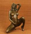 Didelis bronz.seks.erot. Merginos biustas skulptūr