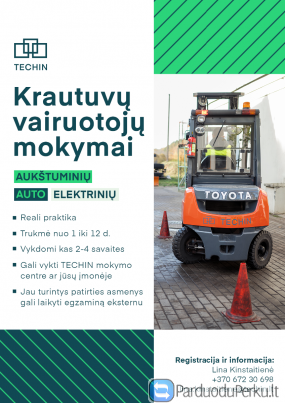 Elektrinio, aukštuminio ir auto krautuvo kursai