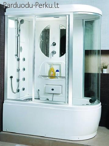 Garinė dušo kabina su masažine vonia