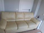 Geros būklės odinė sofa-lova