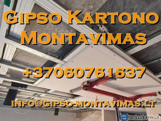 Gipso kartono montavimas - gipso-montavimas.lt