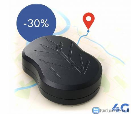 GPS Seklys su galingu magnetu.