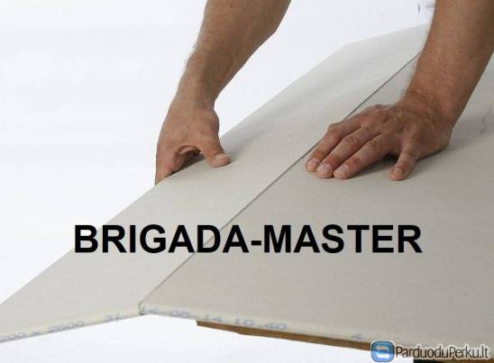 Gipso kartono montavimas kokybiškai – Brigada-Master®